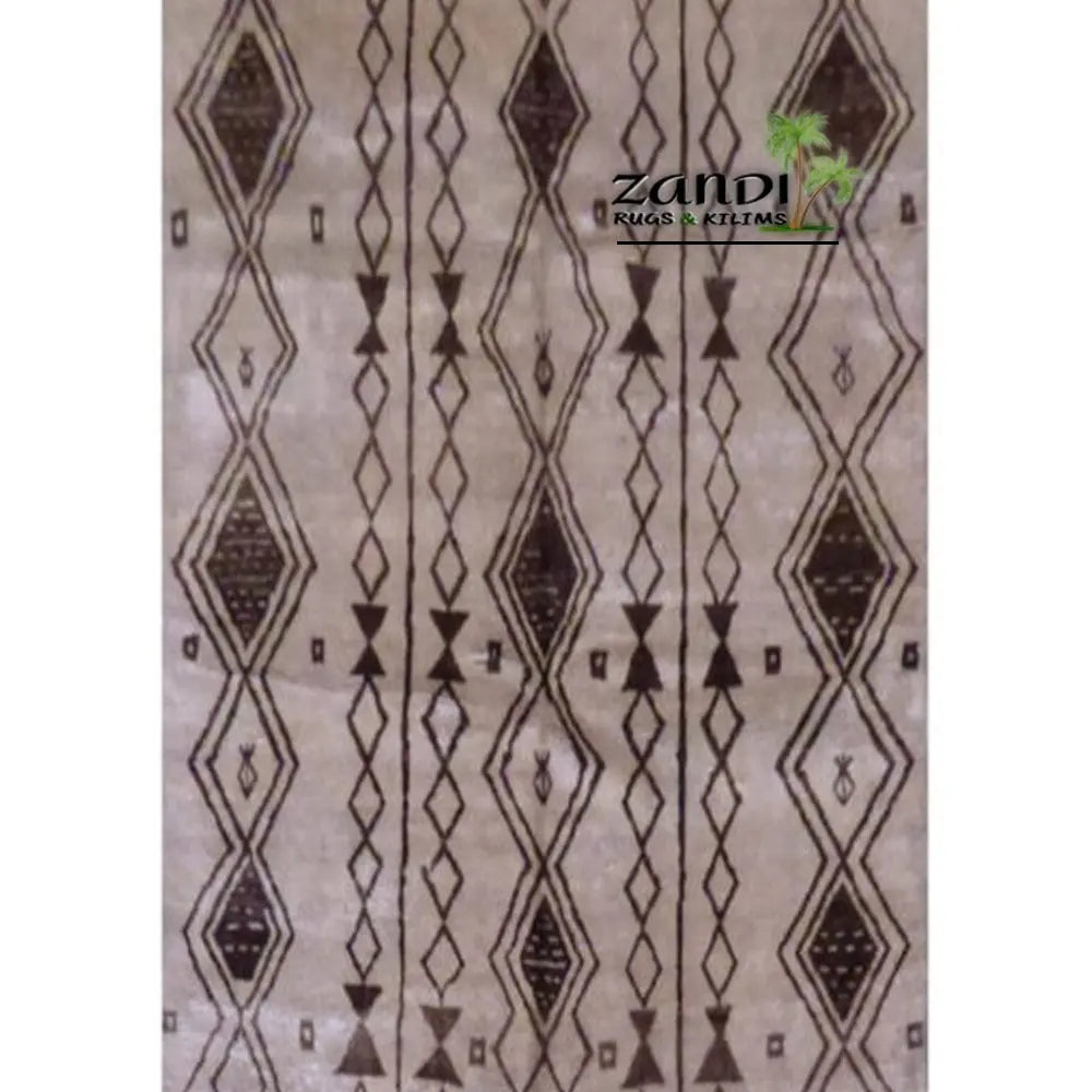 One Of The Kind Indian Modern Design Rug 9'8"X9'6" zandirugs